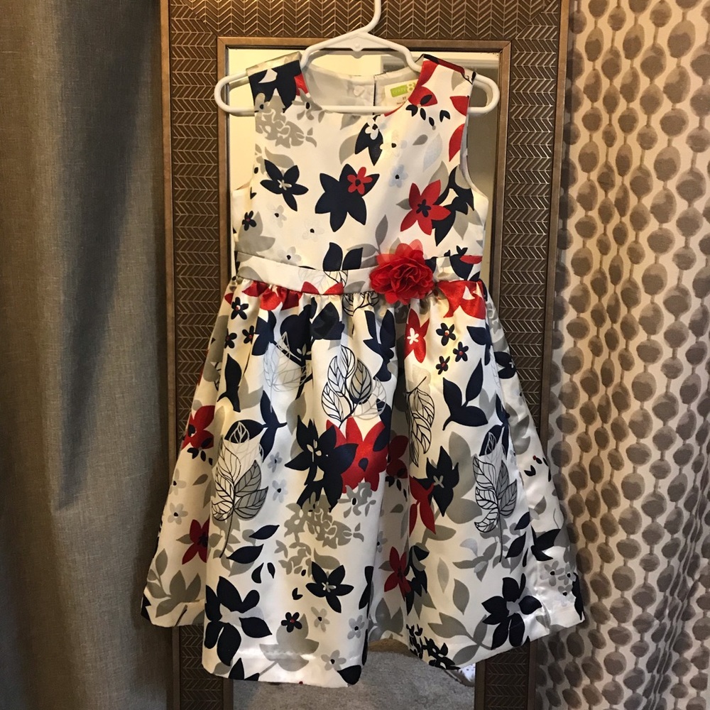 Crazy 8 Holiday Dress and Cherokee Cardigan